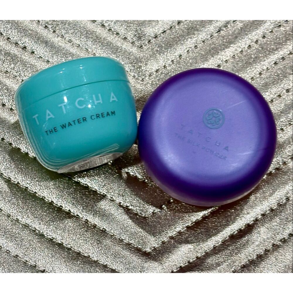 TATCHA 2-Piece Bundle - "The Water Cream" & "The Silk Powder" Minis/Travel Sizes